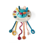 Nestwell Baby UFO silicone pulling toy with adjustable strap for toddlers 3 years and up