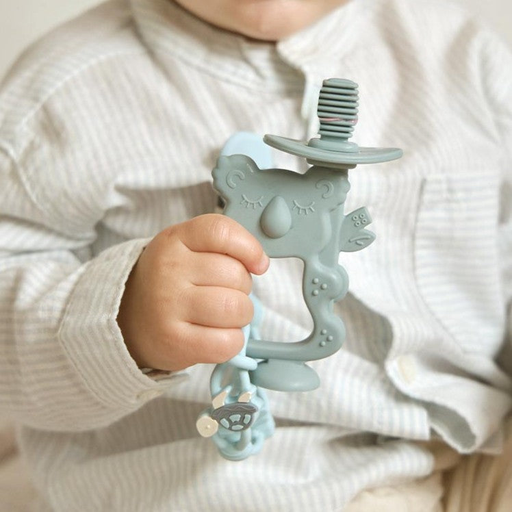 Nestwell Baby koala teether - in use