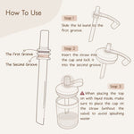 Silicone Training Cup with Straw - 5 oz / 150 ml