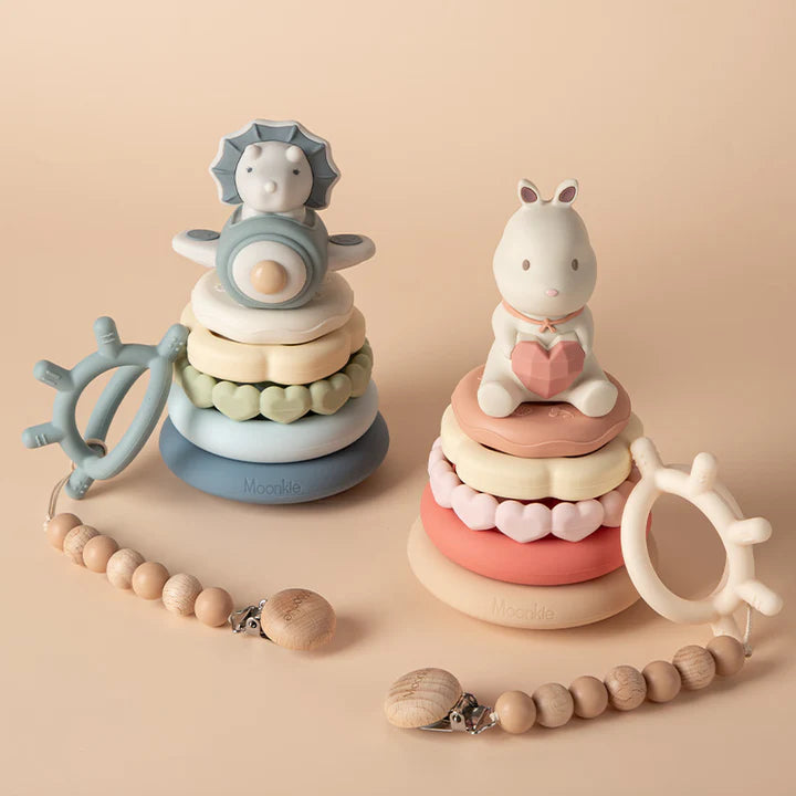 Bunny Stacking Teething Rings