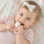 Nestwell Baby bunny stacking teething rings - close-up detail