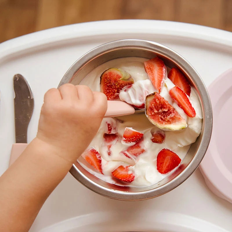 Nestwell Baby stainless steel suction bowl - suction base close-up