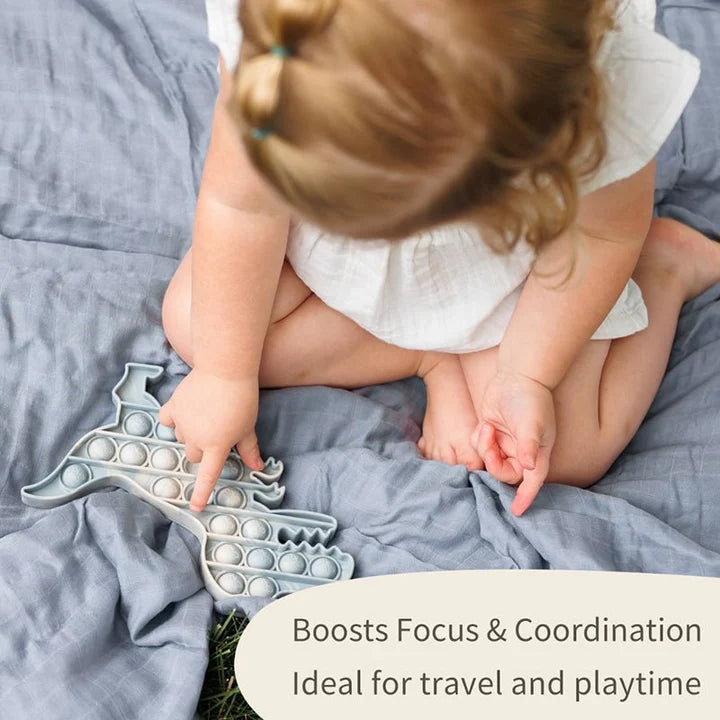 Nestwell Baby sensory pop toy - in use