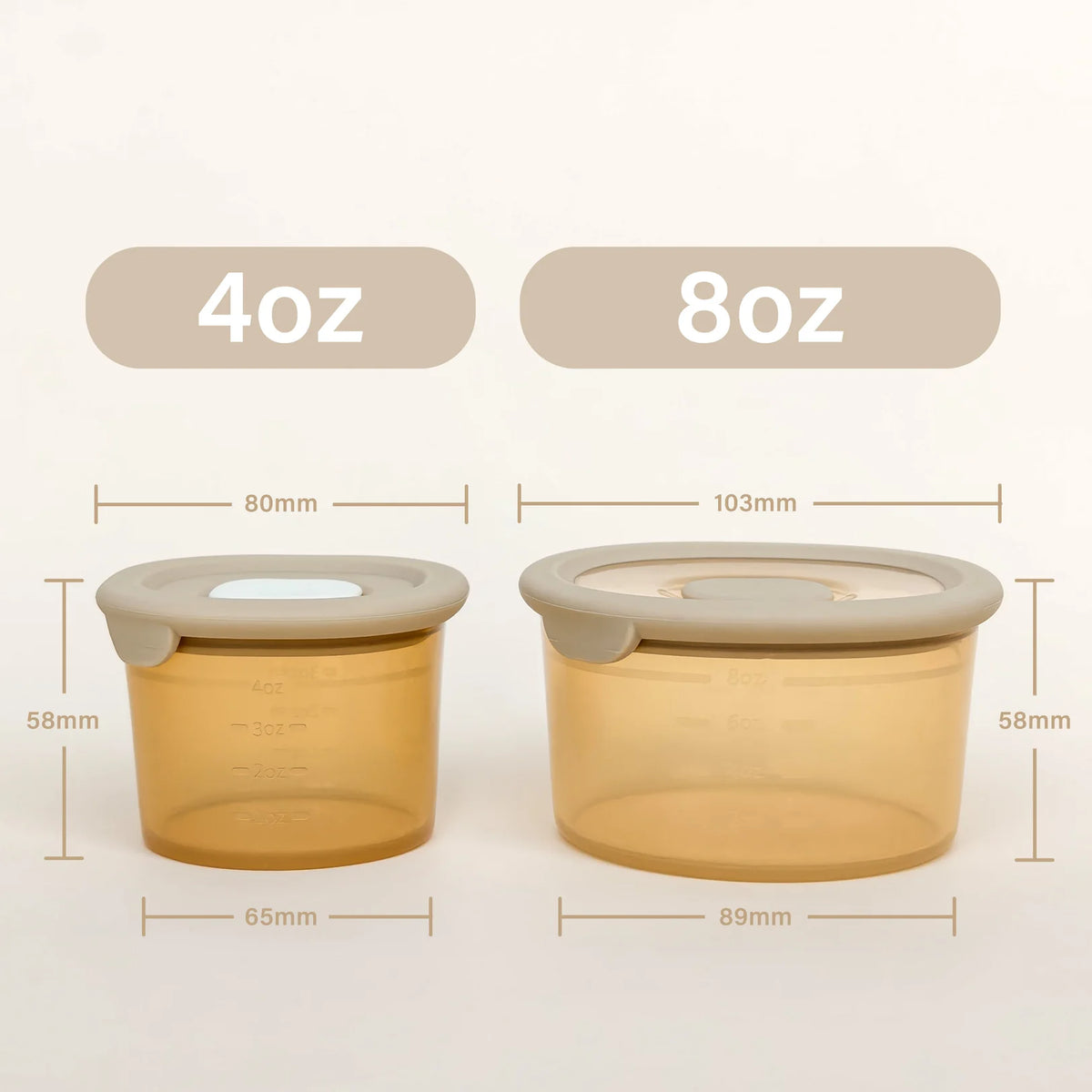 Silicone Baby Food Containers