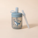 Nestwell Baby silicone training cup with straw 5oz, toddler drinking cup