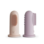Nestwell Baby finger toothbrush set of 2, soft silicone for baby oral care