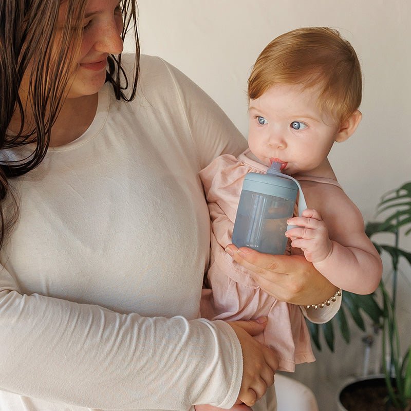 Nestwell Baby silicone training cup - straw detail