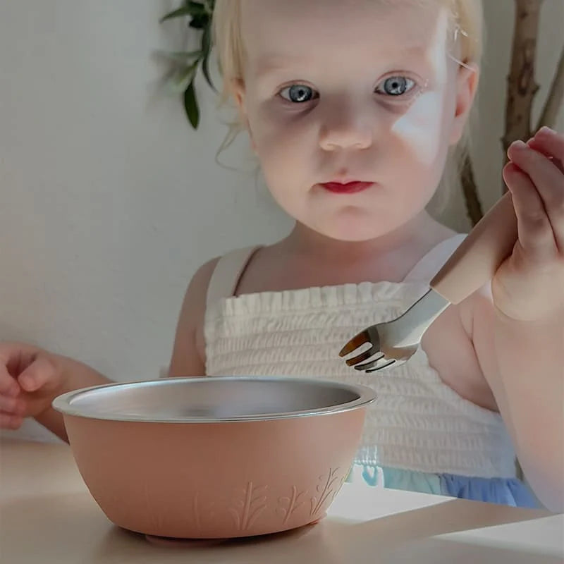 Nestwell Baby stainless steel suction bowl - lid detail